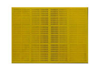 Màn hình lưới rung cao su polyurethane Độ dày 20 ~ 80 mm Màu vàng