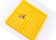 Màn hình lưới polyurethane 300x1000mm rung màn hình khai thác màu vàng