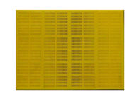 Màn hình lưới rung cao su polyurethane Độ dày 20 ~ 80 mm Màu vàng